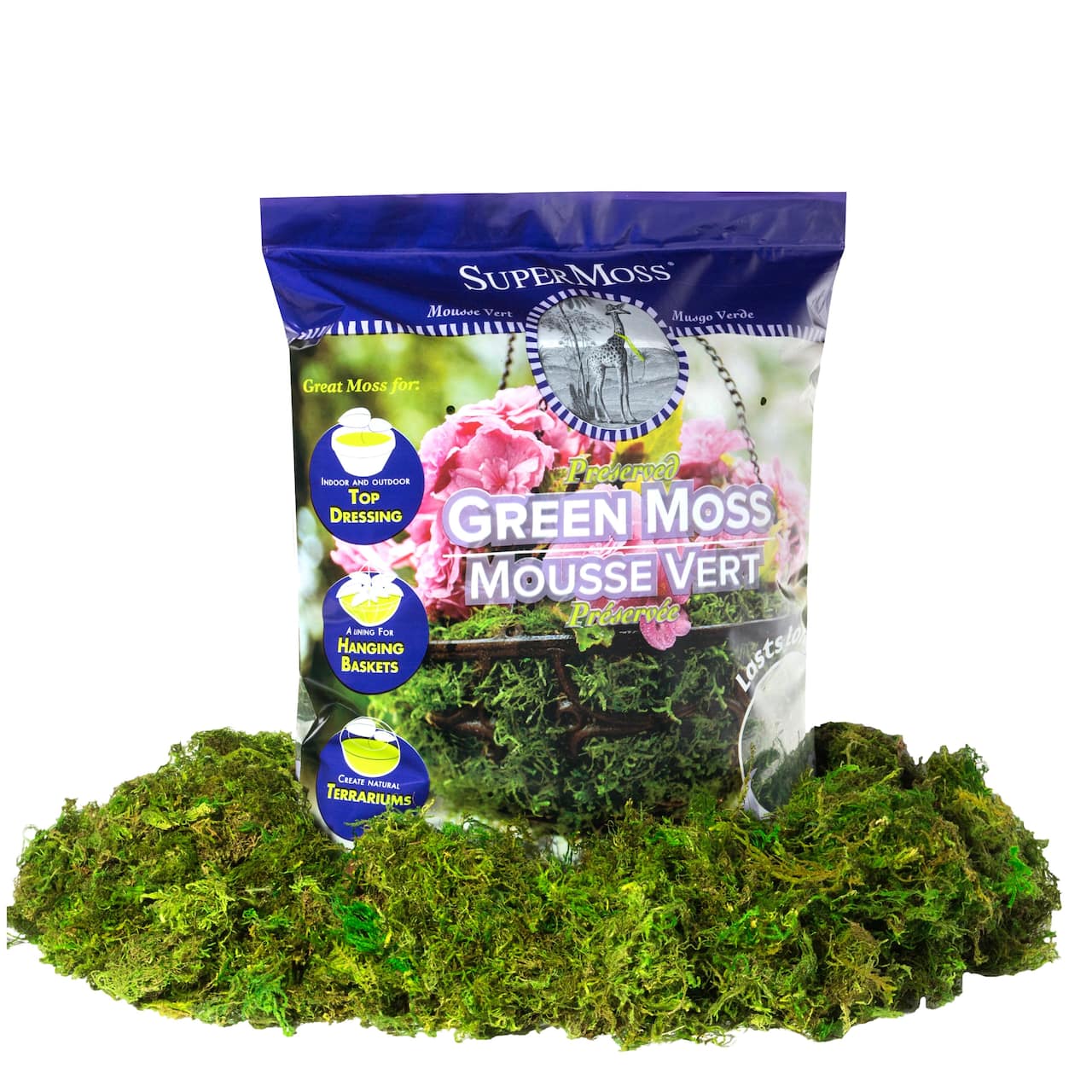 12 Pack: SuperMoss® Preserved Green Moss